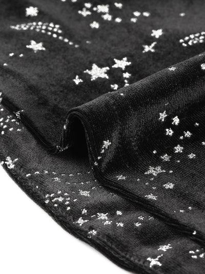 Velvet H Line Festival Stars Round Neck Bolero