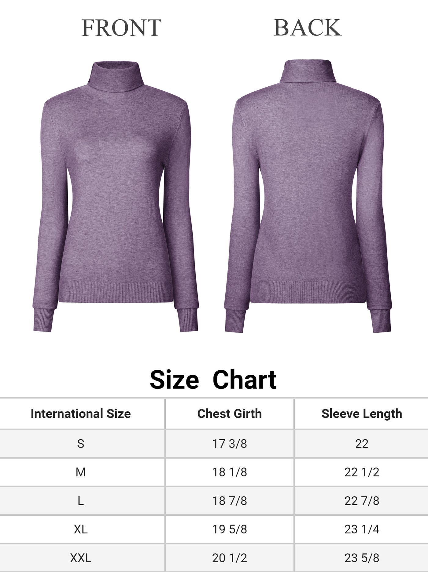 Bublédon Women's Pullover Sweater Top Long Sleeve Turtleneck Knit Tops