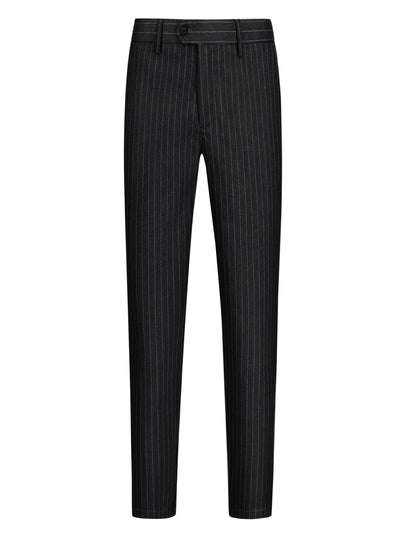 Men's Striped Croppe pes Ankle Length Business Pants