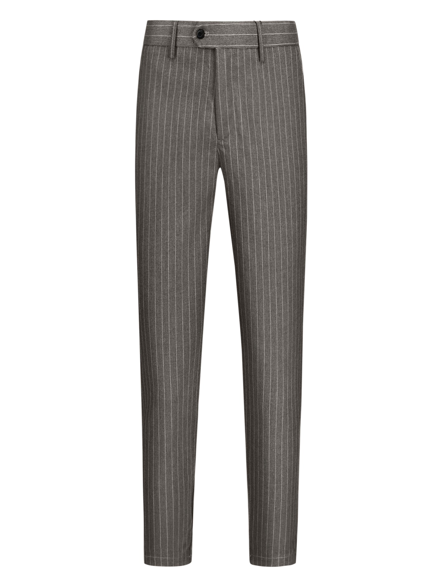 Bublédon Men's Striped Croppe pes Ankle Length Business Pants