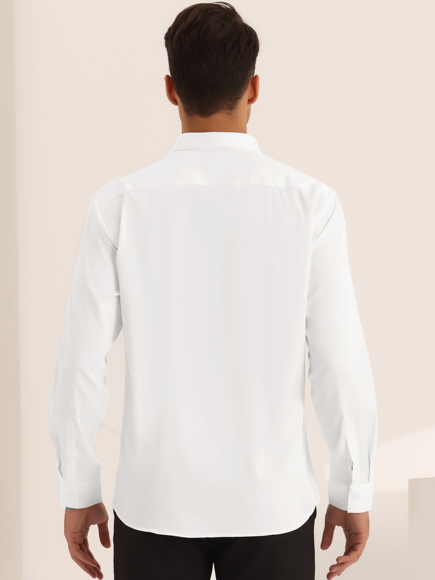 Bublédon Long Sleeves Button Down Business Prom Shirts