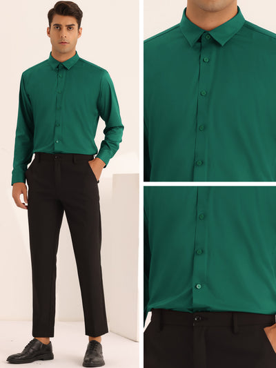 Long Sleeves Button Down Business Prom Shirts