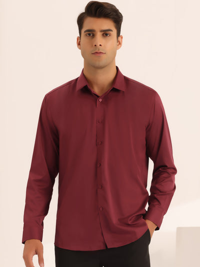 Long Sleeves Button Down Business Prom Shirts