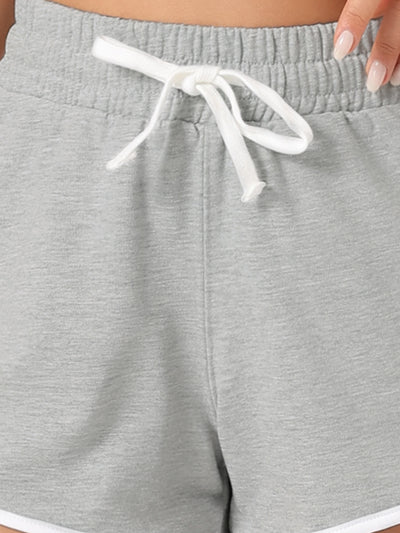 Womens Casual Summer Lounge Athletic Elastic Cotton Running Sweat Shorts