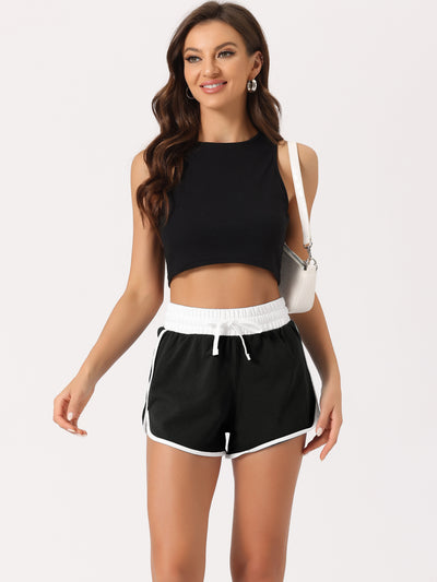 Womens Casual Summer Lounge Athletic Elastic Cotton Running Sweat Shorts