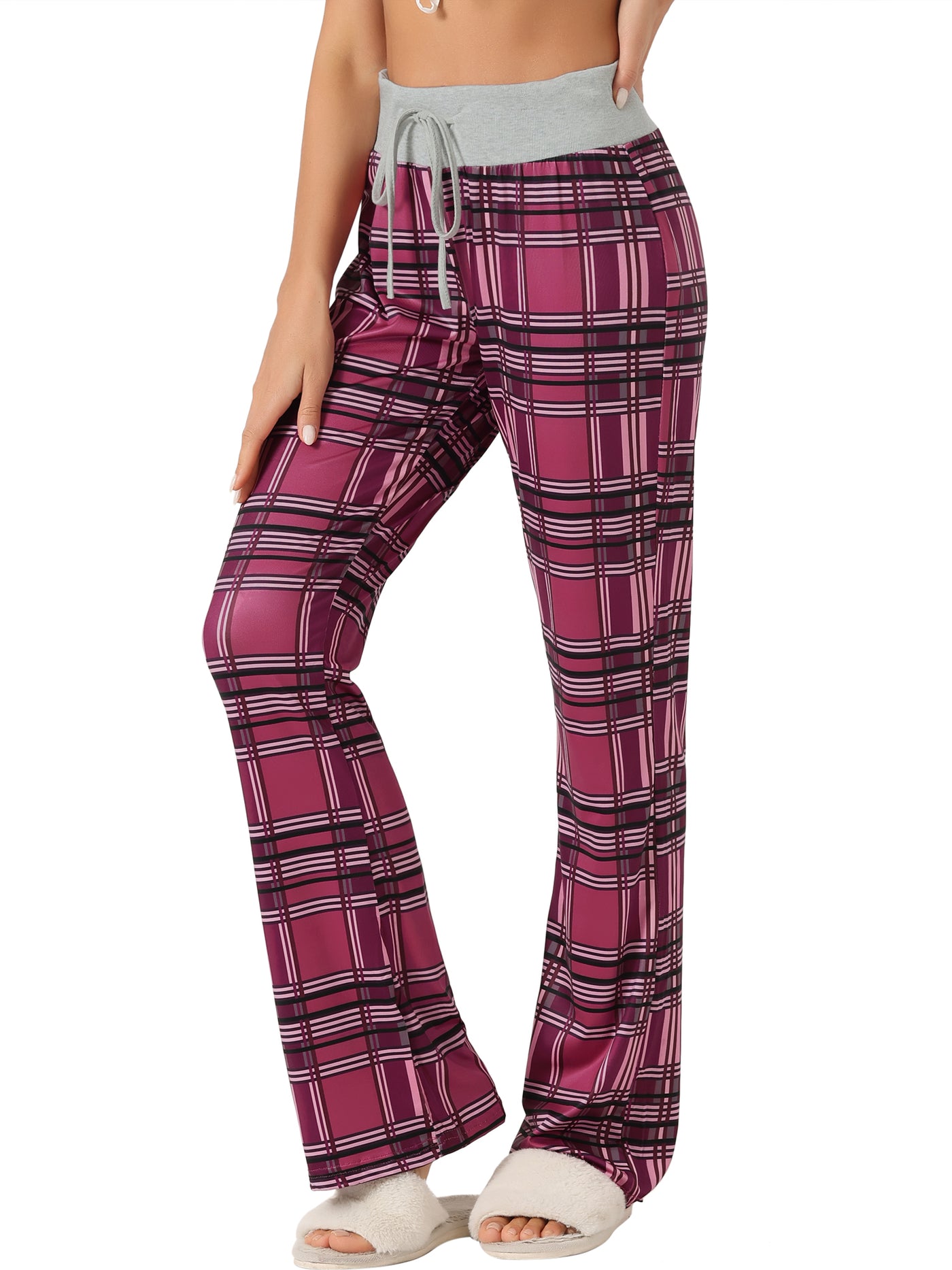 Bublédon Womens Sleepwear Pajamas Yoga Casual Trousers Wide Leg Lounge Pants