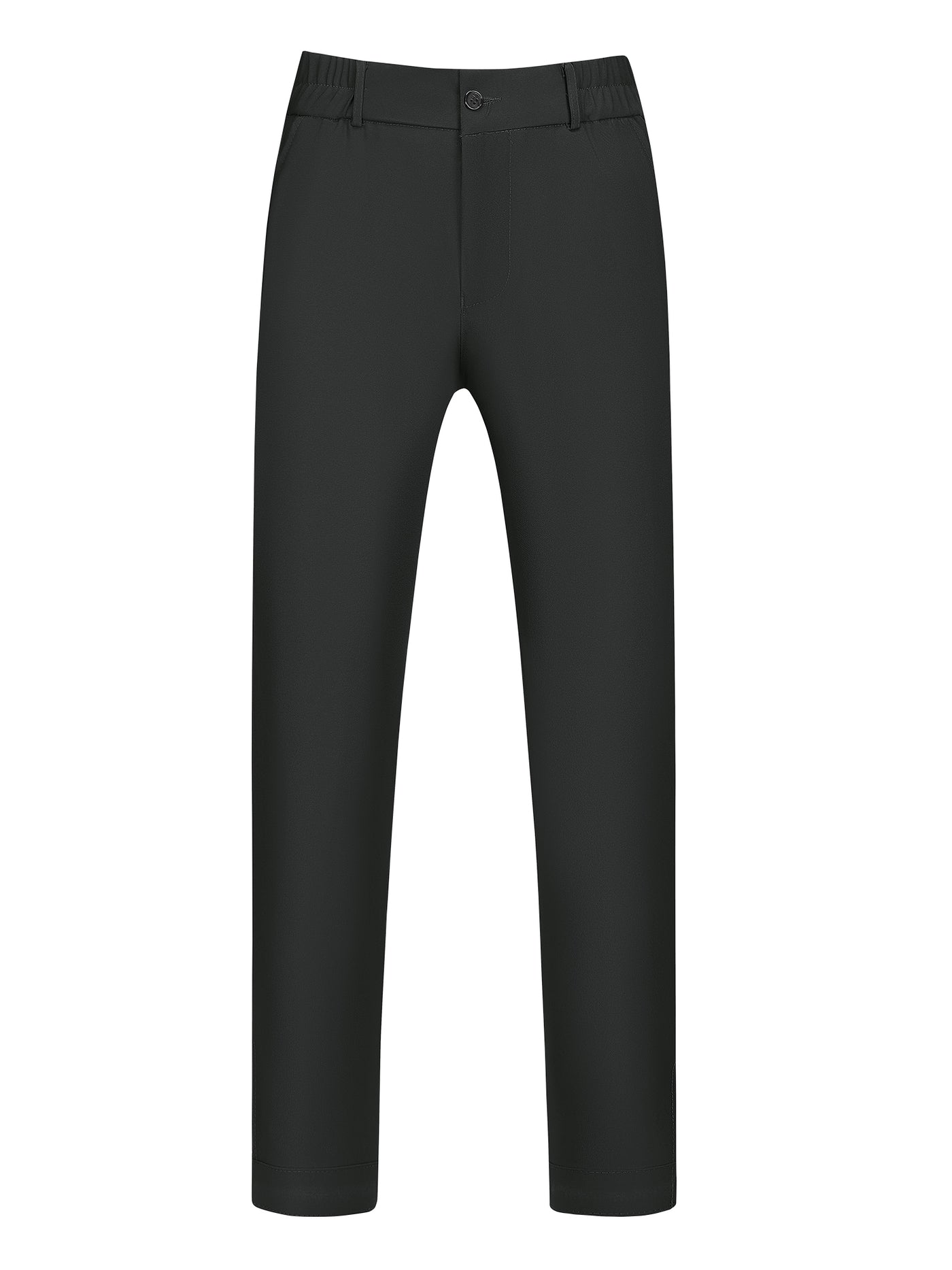 Bublédon Dress Pants Lightweight Expandable Waist Work Office Tapered Trousers