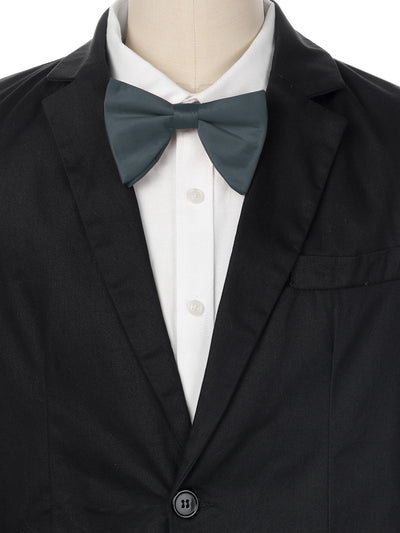 Men's Solid Color Satin Large Bow Tie for Formal Tuxedo 1 Pcs