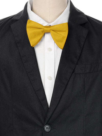 Men's Solid Color Satin Large Bow Tie for Formal Tuxedo 1 Pcs