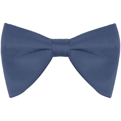 Bublédon Men's Solid Color Satin Large Bow Tie for Formal Tuxedo 1 Pcs