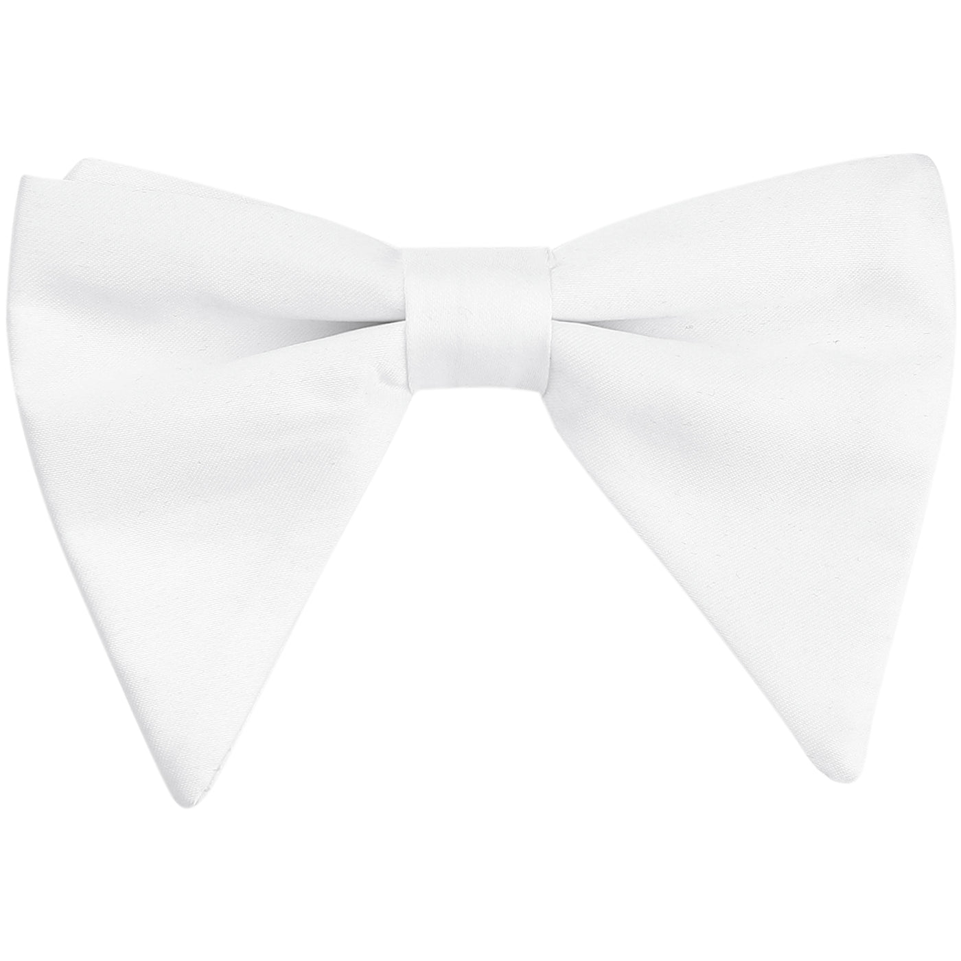 Bublédon Men's Solid Color Satin Large Bow Tie for Formal Tuxedo 1 Pcs