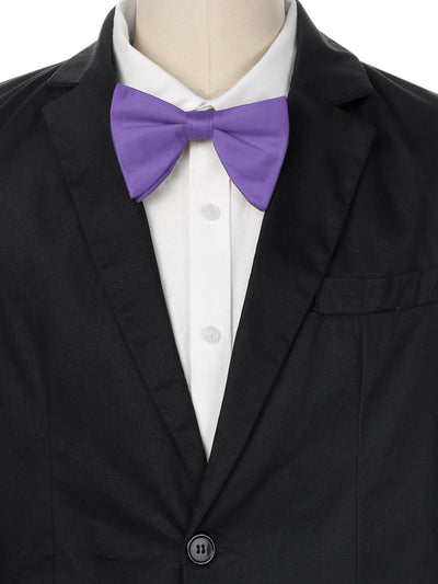 Men's Solid Color Satin Large Bow Tie for Formal Tuxedo 1 Pcs