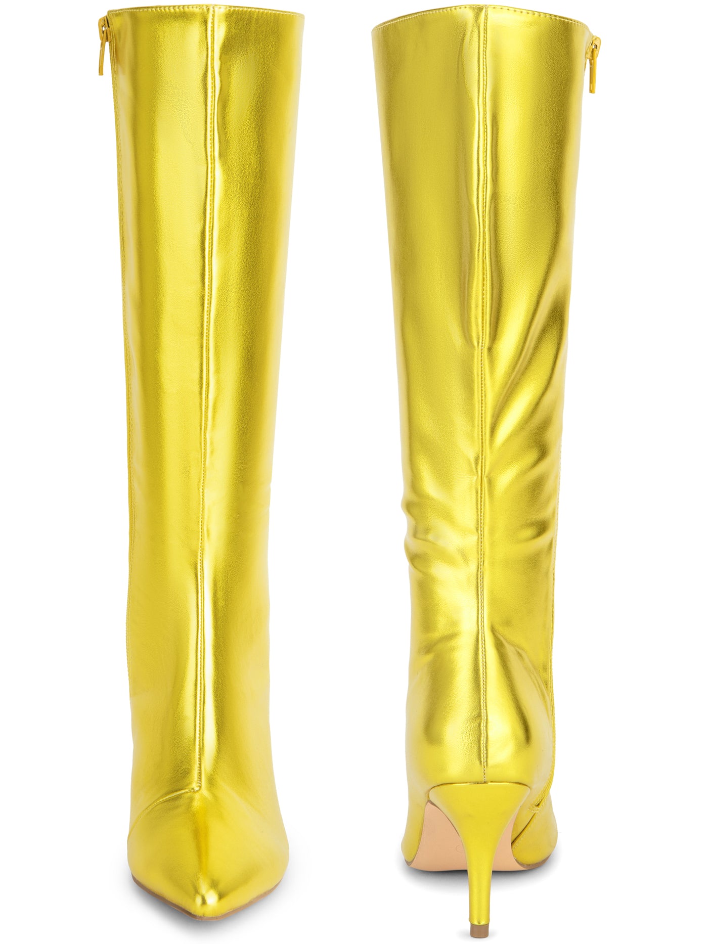 Bublédon Pointed Toe Stiletto Heels Knee High Boots for Women