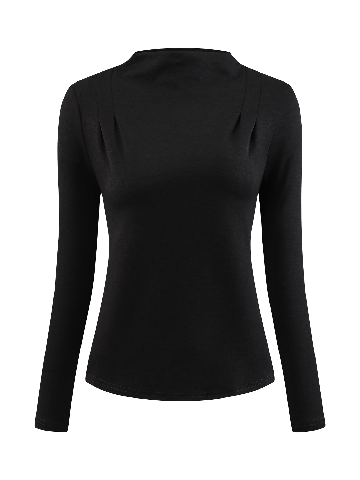 Bublédon Women's Long Sleeve Blouse Fall Winter Casual Work Mock Neck Top