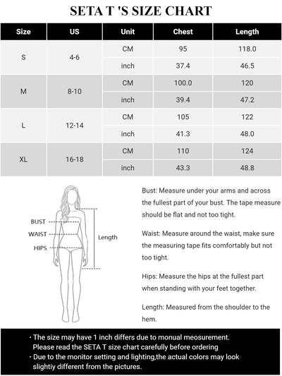 Women's Fall Long Sleeve Dress Crewneck Casual Loose Pleated Tiered Swing Midi Dresses with Pockets