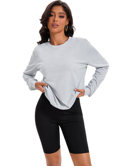 Onfers Womens Sweatshirt Crew Neck Long Sleeve Hoodie Oversized Pullover Tunic Tops Trendy