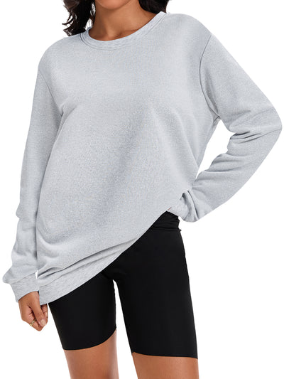 Onfers Womens Sweatshirt Crew Neck Long Sleeve Hoodie Oversized Pullover Tunic Tops Trendy