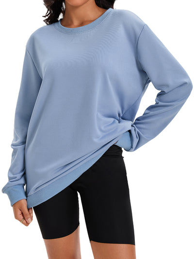 Onfers Womens Sweatshirt Crew Neck Long Sleeve Hoodie Oversized Pullover Tunic Tops Trendy