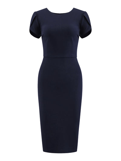 Women's Wear to Work Sheath Dress Petal Sleeve Elegant Office Pencil Dresses