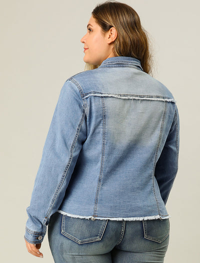 Women's Classic Plus Size Denim Jacket