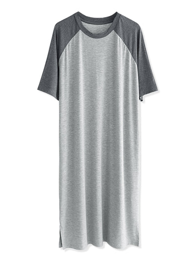 Comfy Loose Raglan Sleeve Lounge Sleep Dress