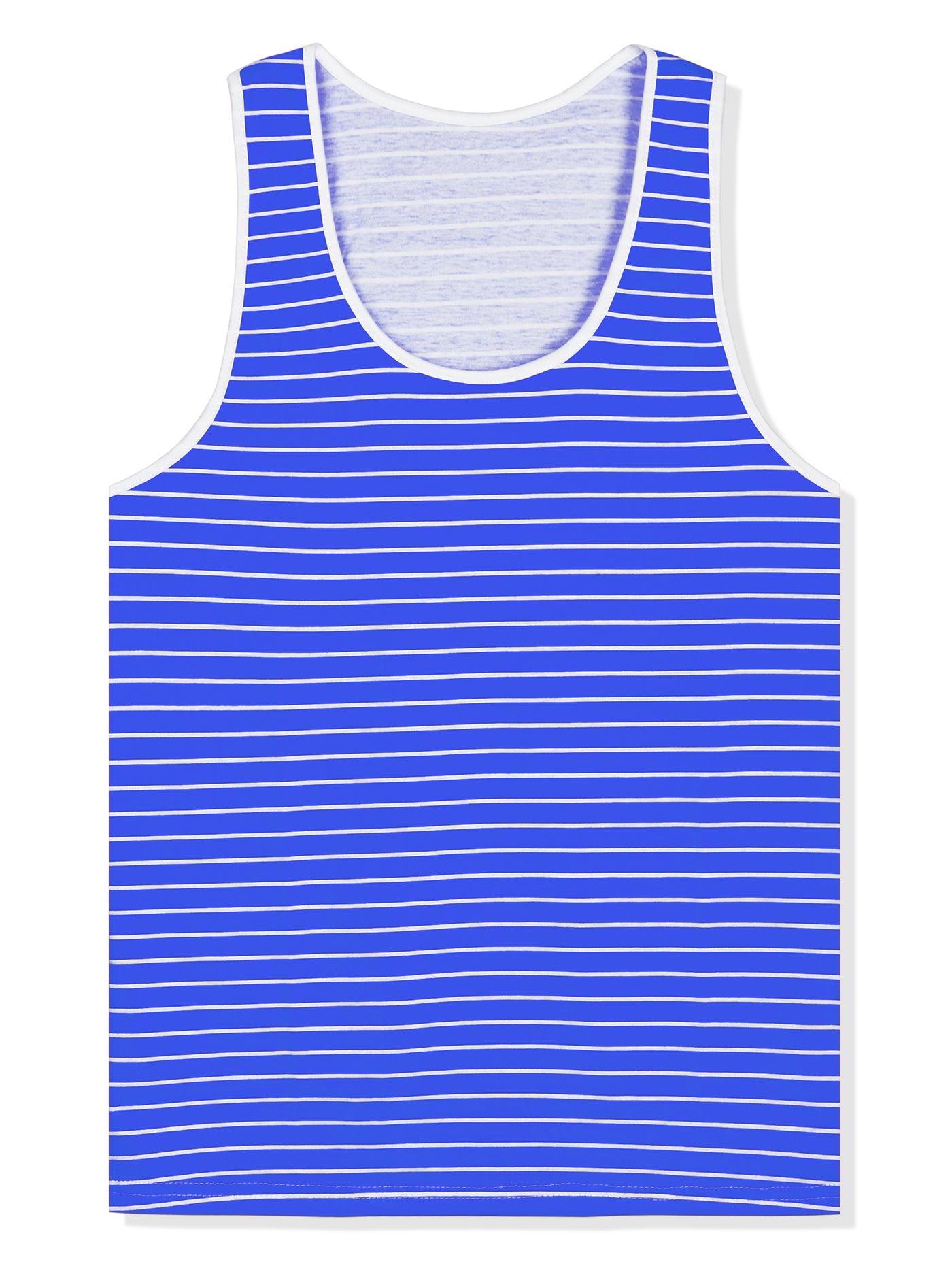 Bublédon Basic Striped Crew Neck Sleeveless Vest Tank Top