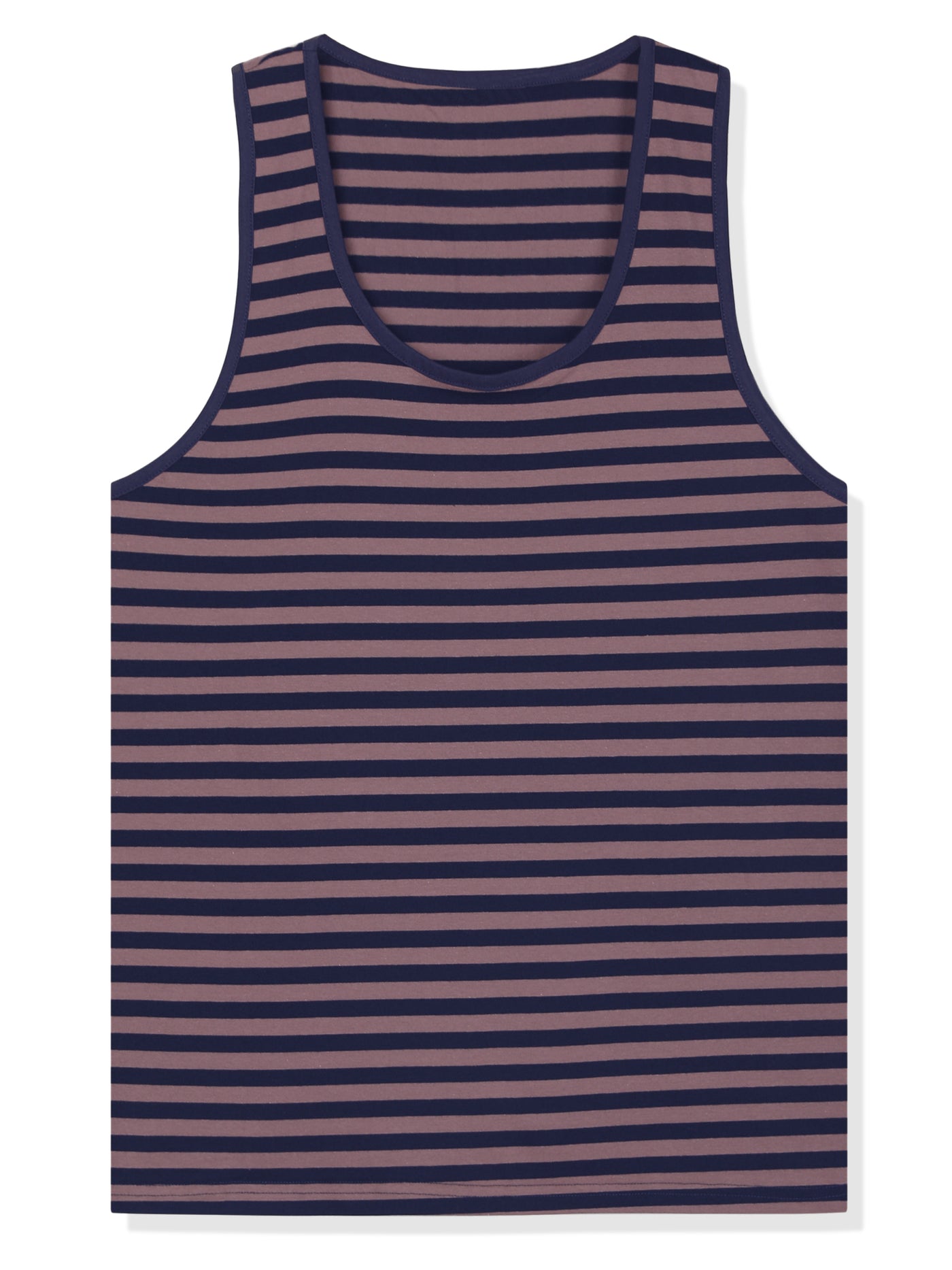 Bublédon Basic Striped Crew Neck Sleeveless Vest Tank Top