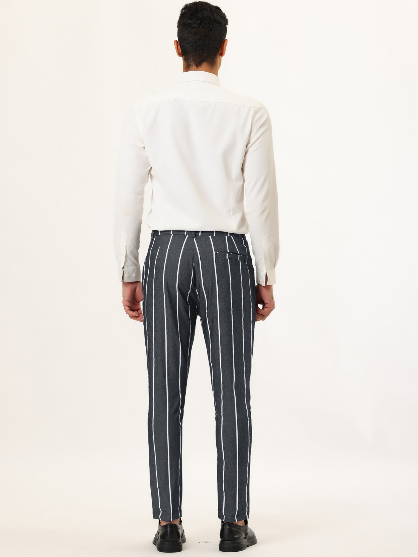 Bublédon Skinny Flat Front Business Suit Trousers Pencil Pants