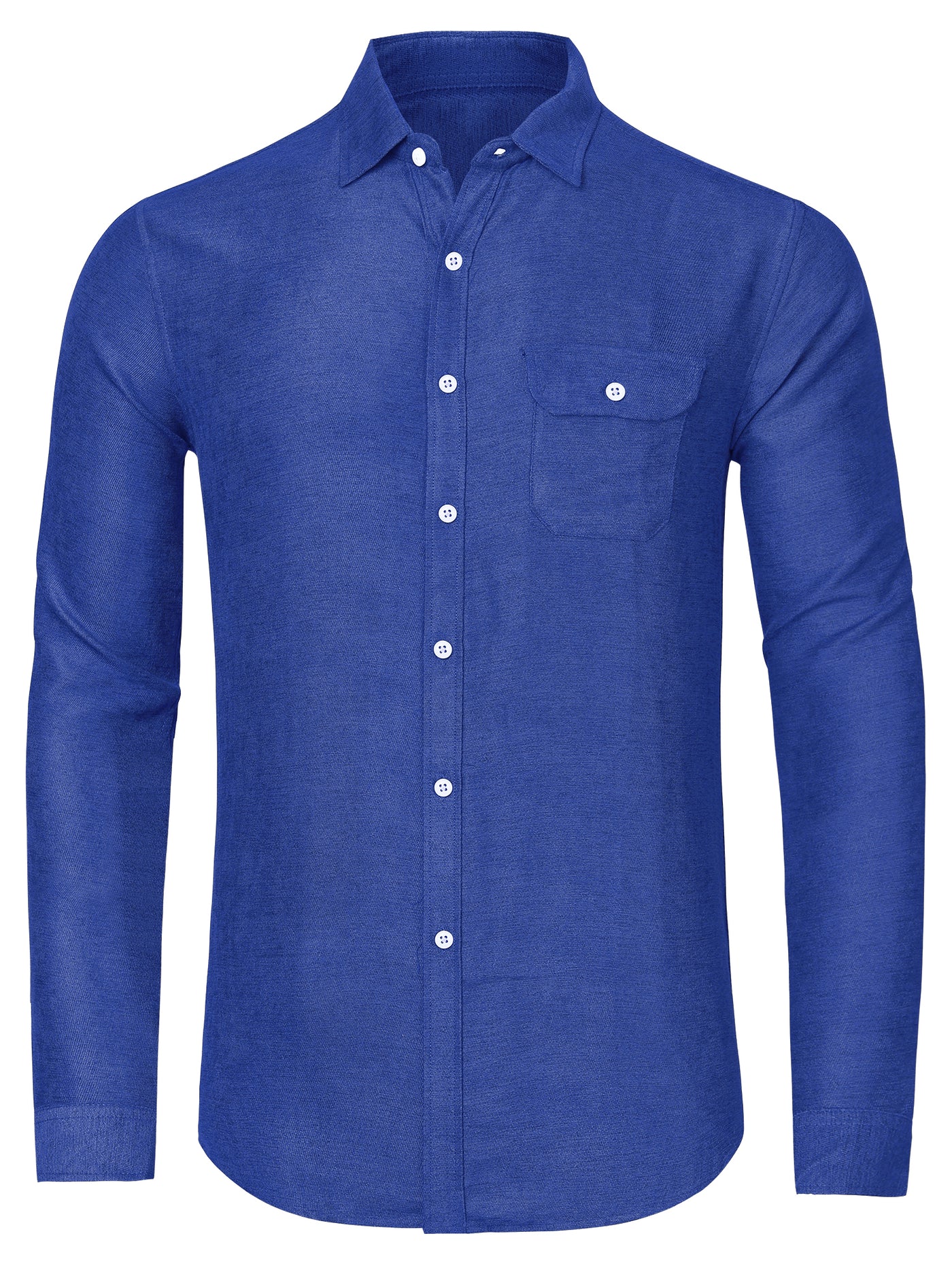 TOPMAN Slim Fit Contrast Cuff Short Sleeve Button-up Shirt in Blue for Men