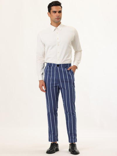 Skinny Flat Front Business Suit Trousers Pencil Pants