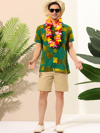 Summer Irregular Print Short Sleeve Hawaiian Shirts