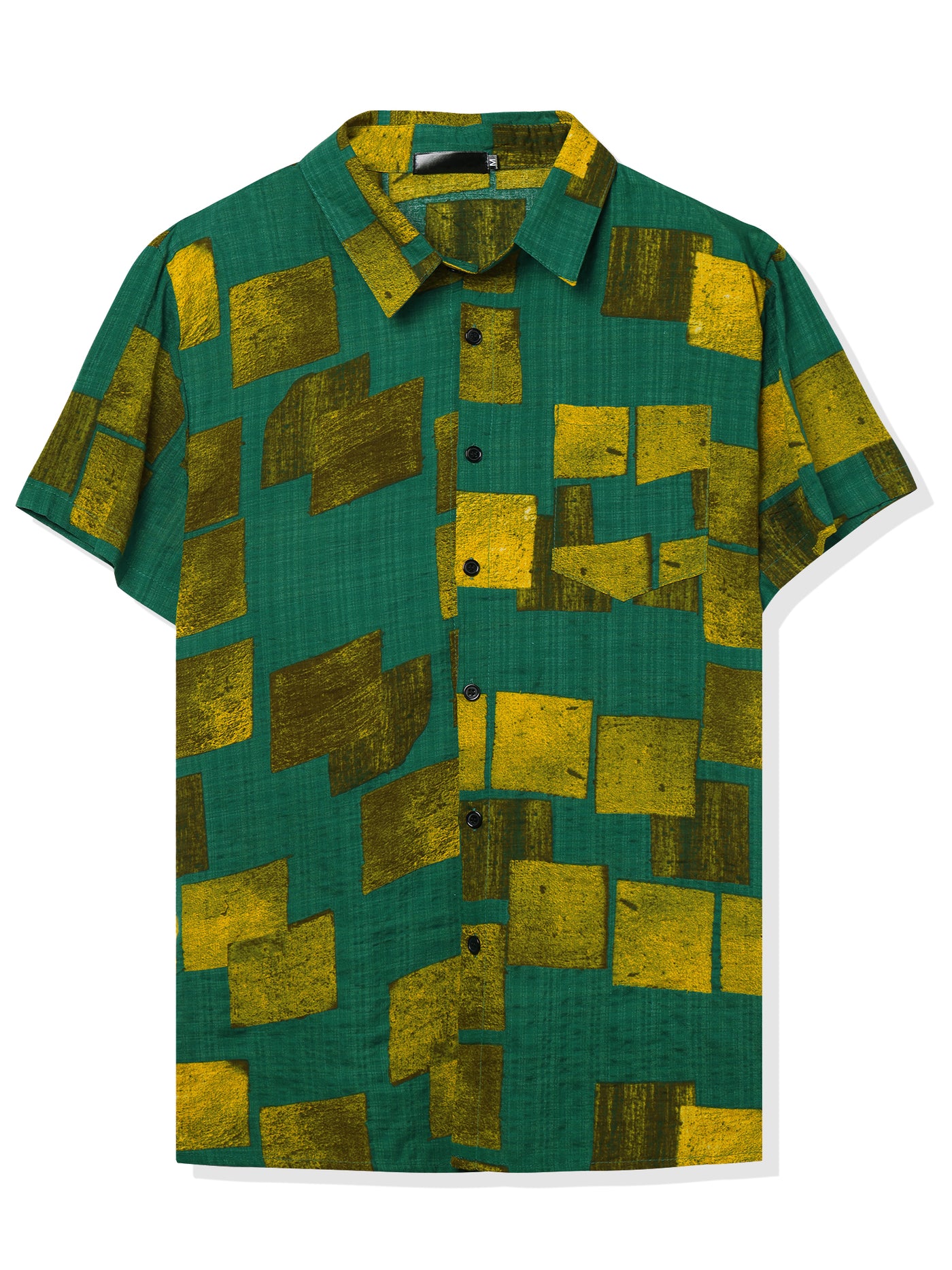 Bublédon Summer Irregular Print Short Sleeve Hawaiian Shirts