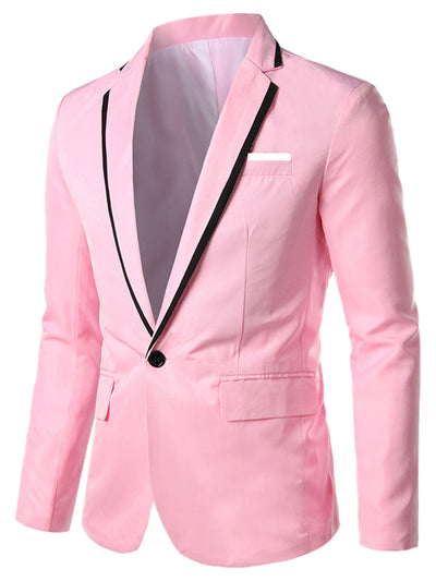 Single Breasted One Button Wedding Prom Business Blazer