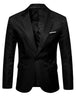 Basic Notch Lapel Solid Color One Button Suit Blazer