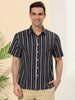 Summer Striped Short Sleeve Pocket Hawaiian Shirt