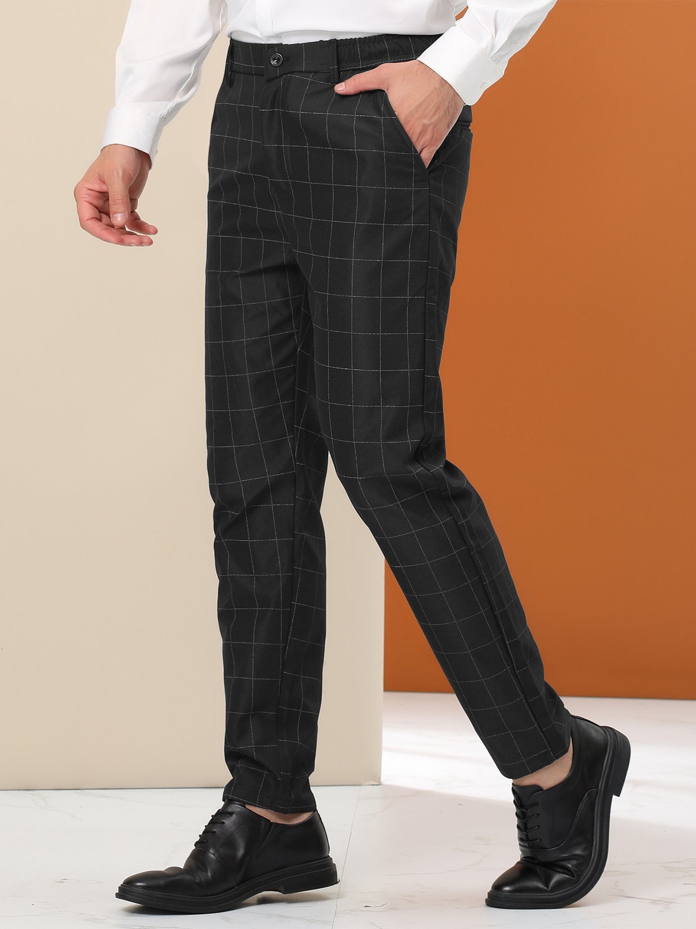 Slim Check Suit Pants | boohooMAN USA