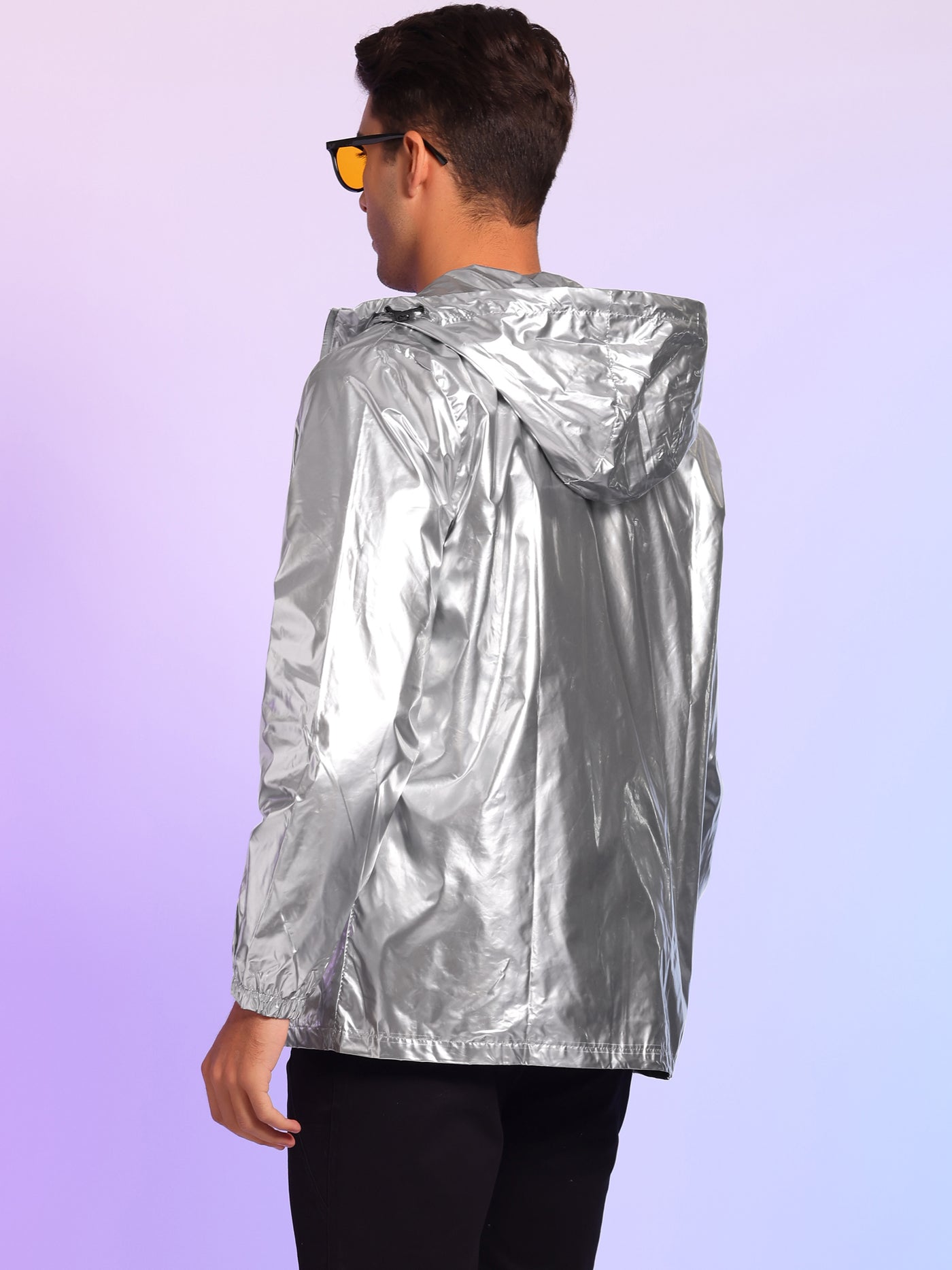 Metallic windbreaker hot sale